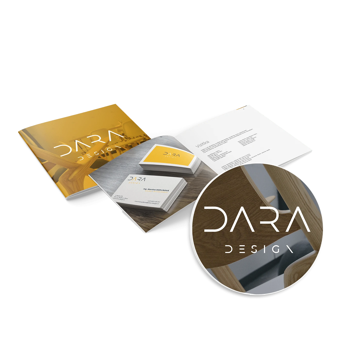 Návrh corporate identity DARA DESIGN