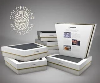 Grafický návrh obalu GOLDFINGER