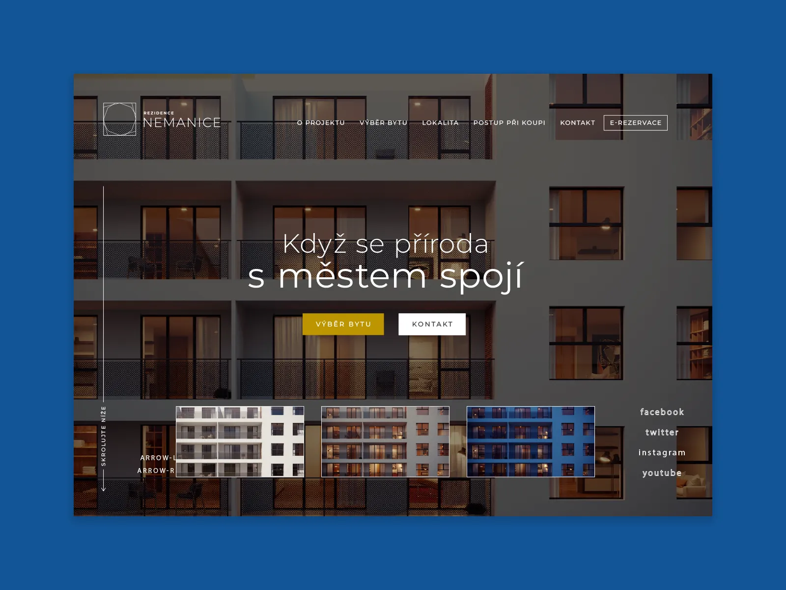 Moderný web pre developerský projekt