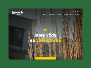 Webové stránky pre realitnú kanceláriu