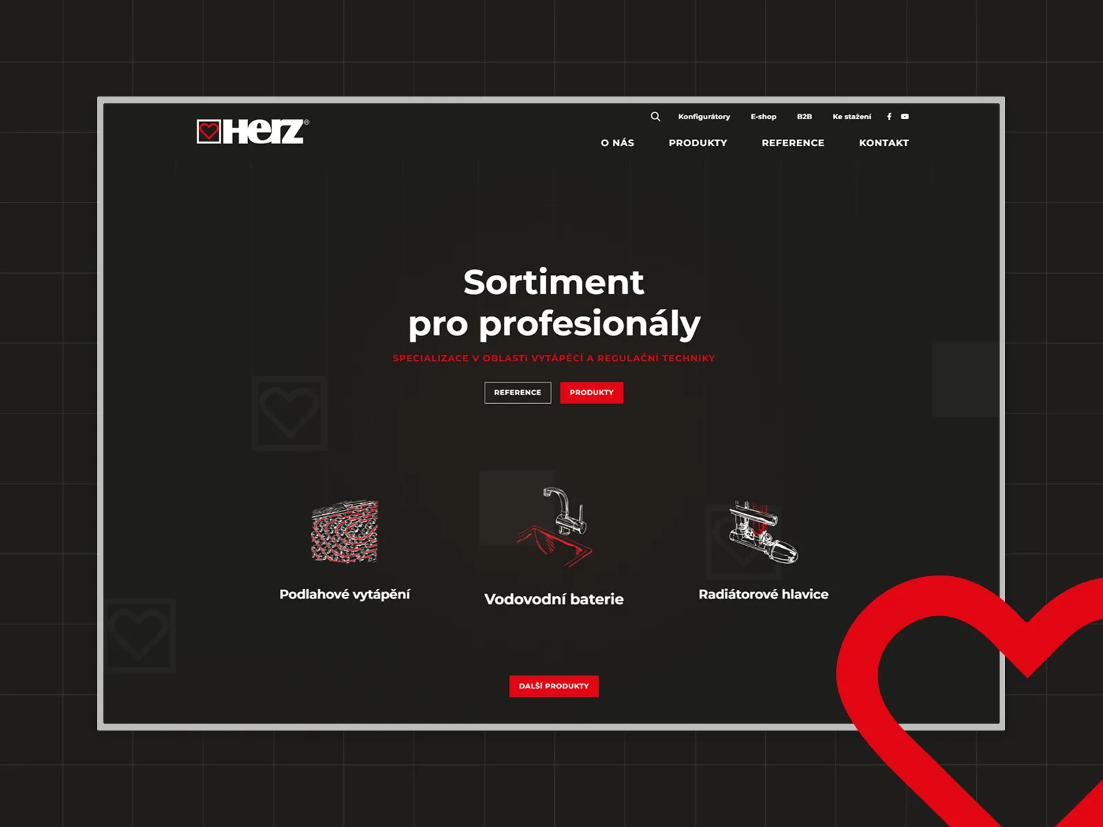 Dynamická webová prezentácia HERZ