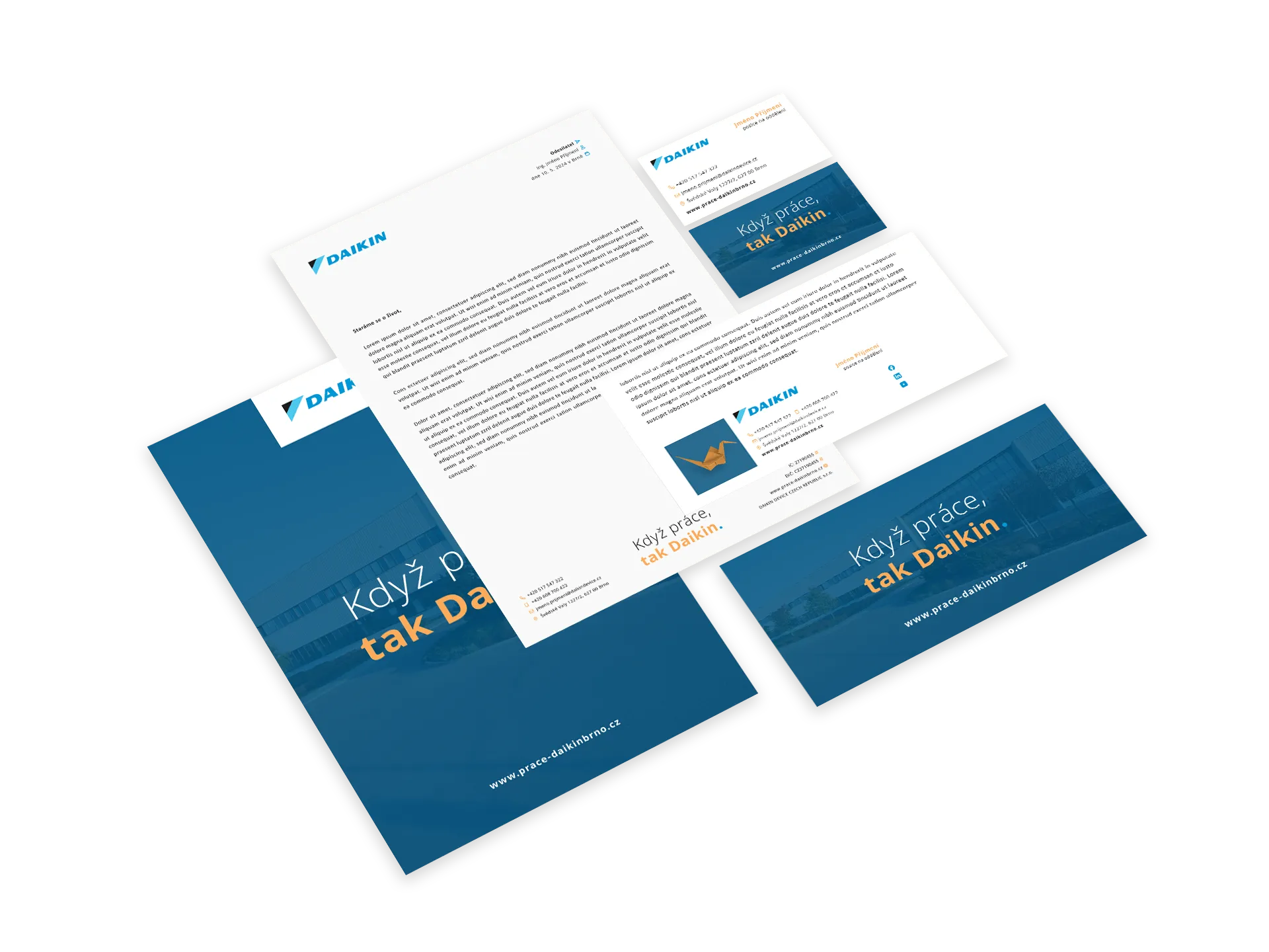 Vizuálna identita náborovej kampane Daikin