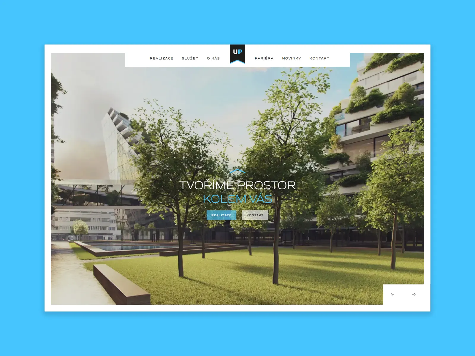 Web pre architektov a bytových dizajnérov UP